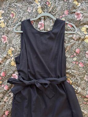 Marine Layer Eloise Belted Jumpsuit Black - XL